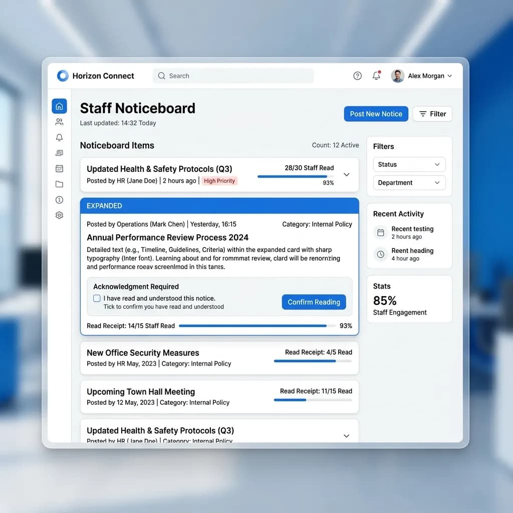 Announcements Management UI