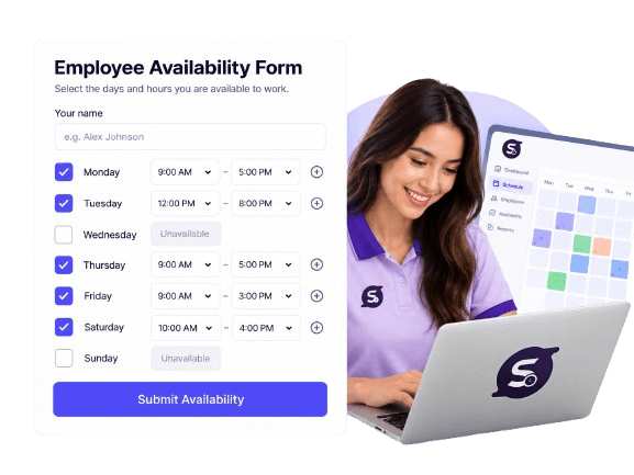Employee Availability Form preview