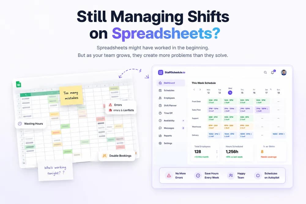 Spreadsheet vs Professional Scheduling